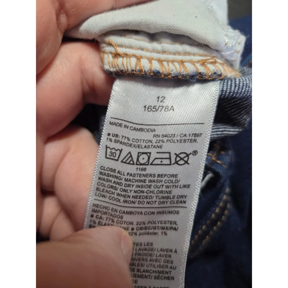 Old Navy Wow Flare Jeans Womens‎ 12 Dark Wash High Rise Denim Blue Pants